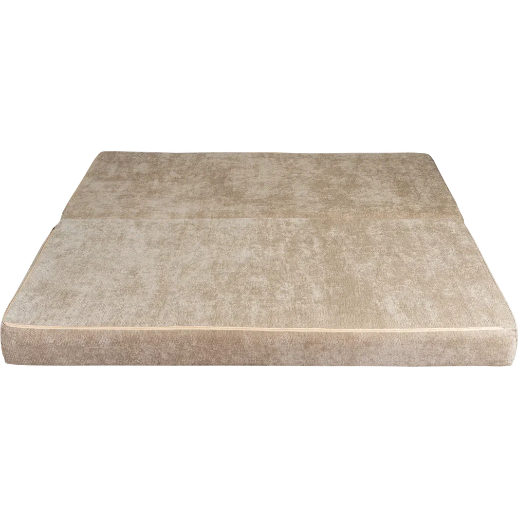 Диван бескаркасный (190×140), бежевый Chenille